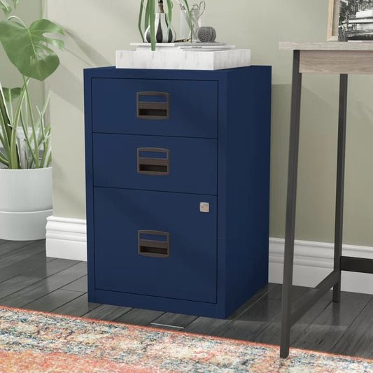 File Cabinets : 17'' Wide 3 -Drawer Steel Vertical Filing Cabinet