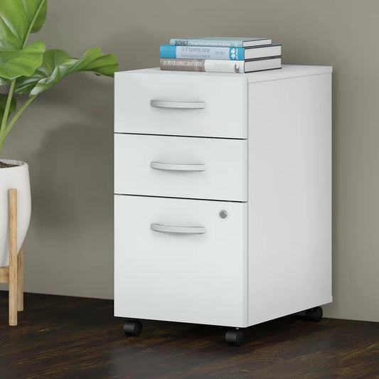 File Cabinets : 3 -Drawer Mobile Vertical Filing Cabinet