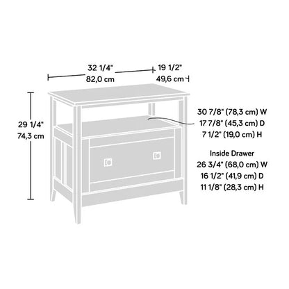 File Cabinets : 32.28'' Wide 1 -Drawer Lateral Filing Cabinet