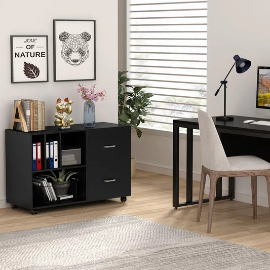File Cabinets : 39.4'' Wide Mobile Lateral Filing Cabinet