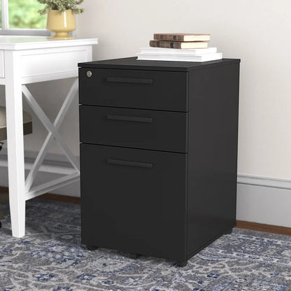 Filing Cabinet : Carry 3-Drawer Mobile Vertical File Cabinet