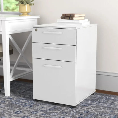 Filing Cabinet : Carry 3-Drawer Mobile Vertical File Cabinet