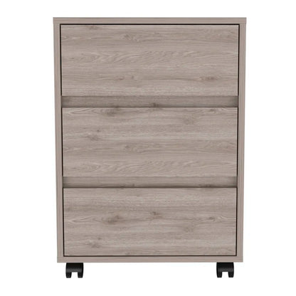 File Cabinets : Dina 3-Drawer Mobile Vertical Filling Cabinet