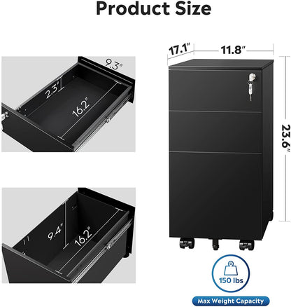 File Cabinets  File Cabinet - 3 Drawer Combination Lock