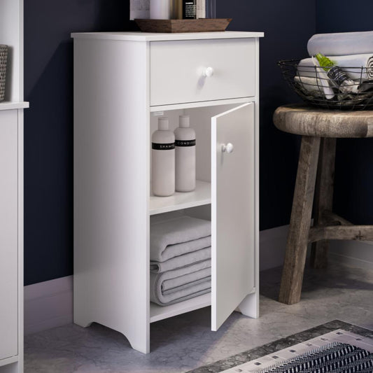 Floor Cabinets: 1 Door Bathroom Floor Cabinet