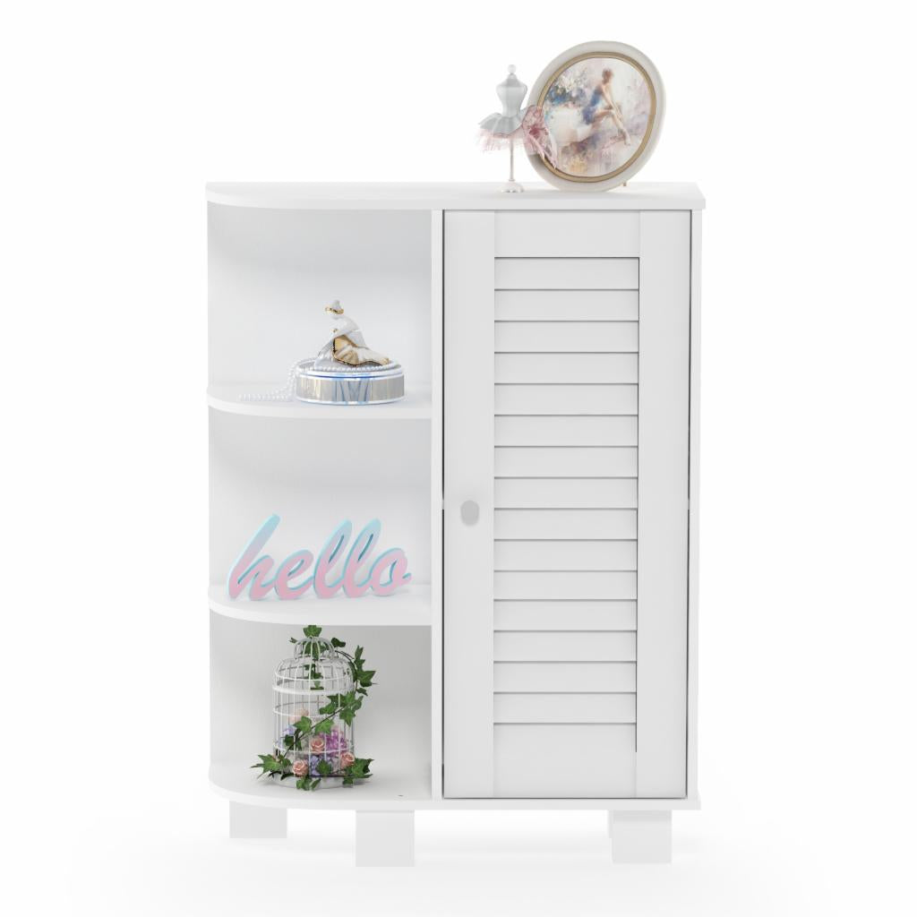 Floor Cabinets: Storage Shelf with Door Cabinet