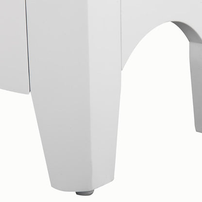 Floor Cabinets: White Floor Cabinet with 2 Shutter Doors 