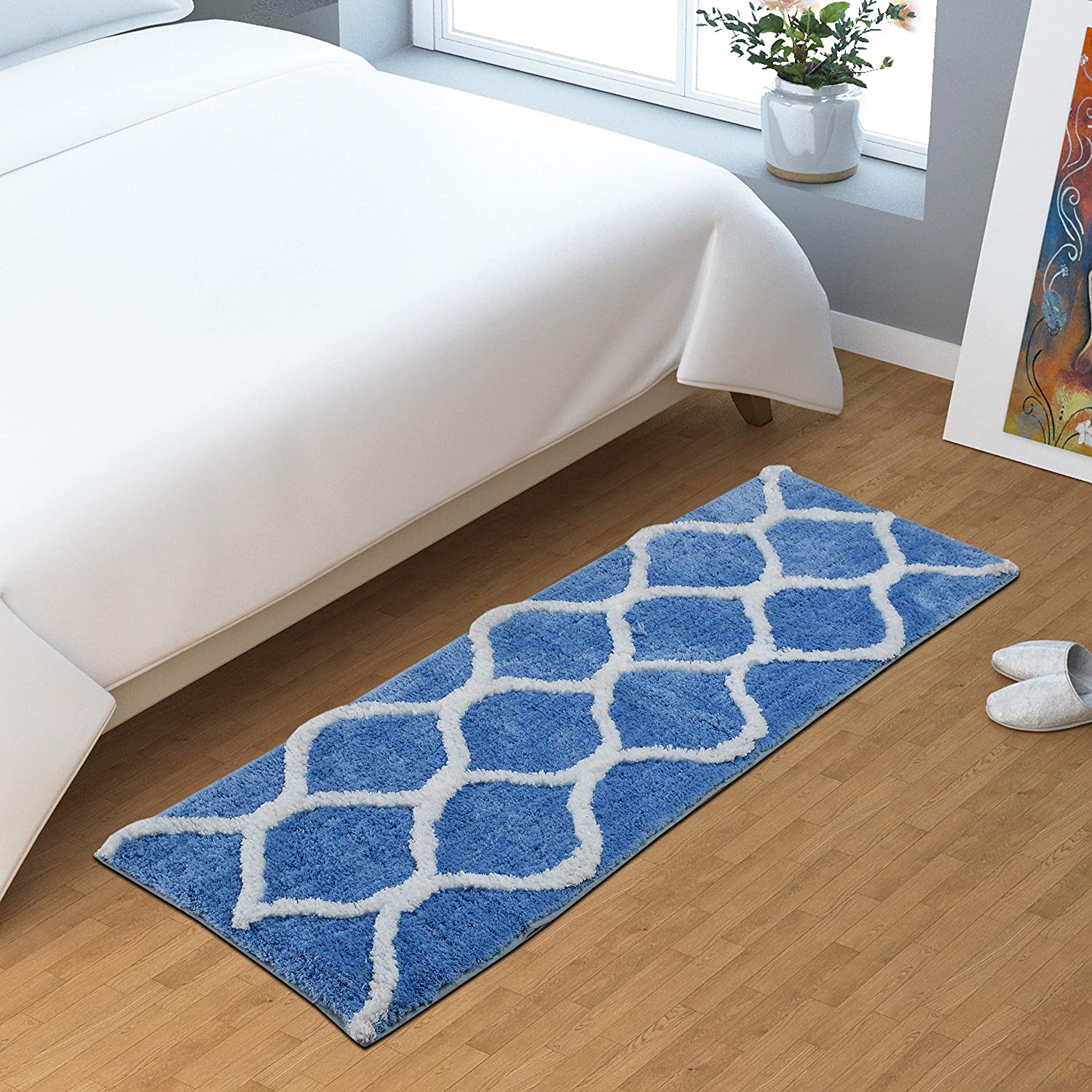 Floor Mats: Glorious Super Soft Microfiber Designer Anti Slip Bathmat