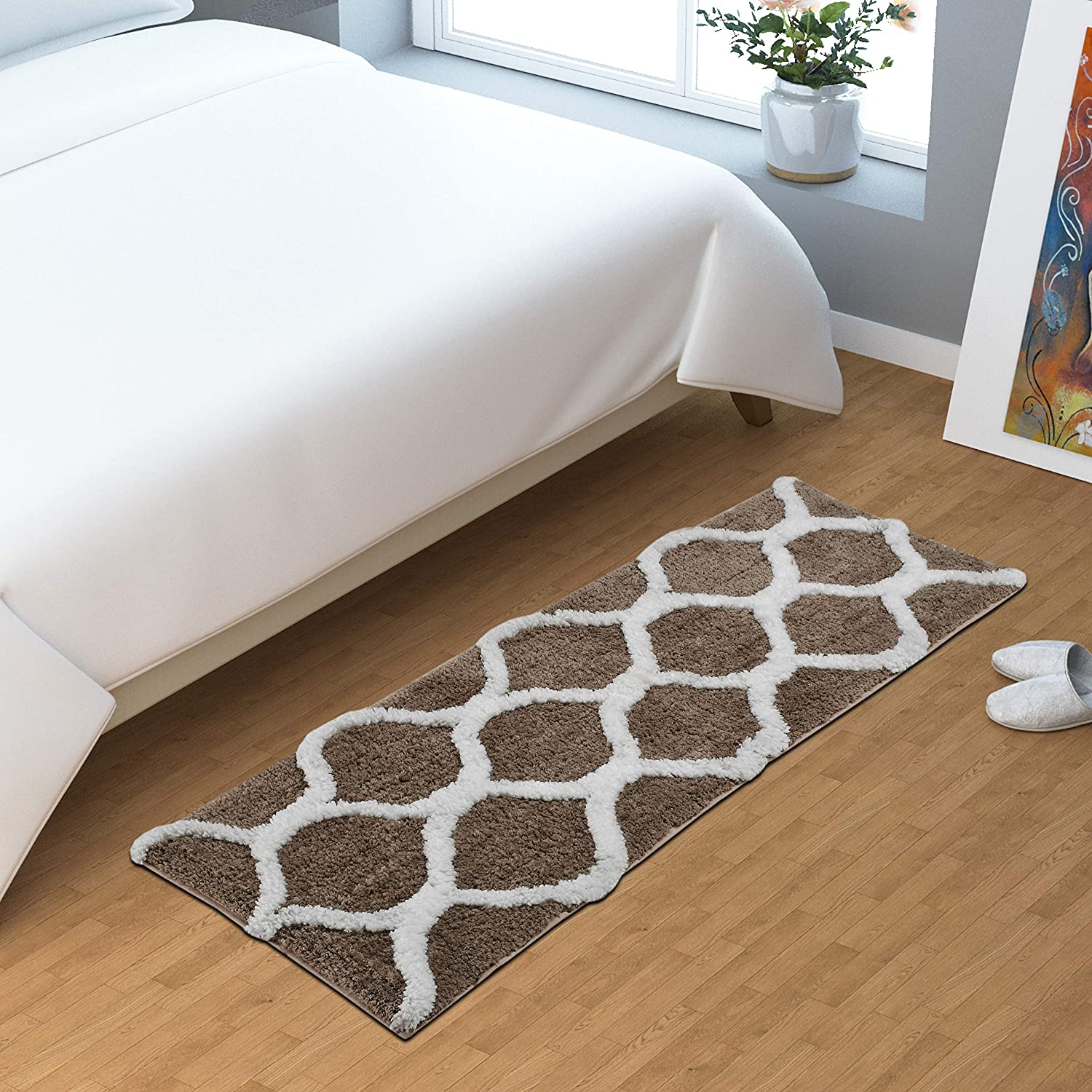 Floor Mats: Glorious Super Soft Microfiber Designer Anti Slip Bathmat