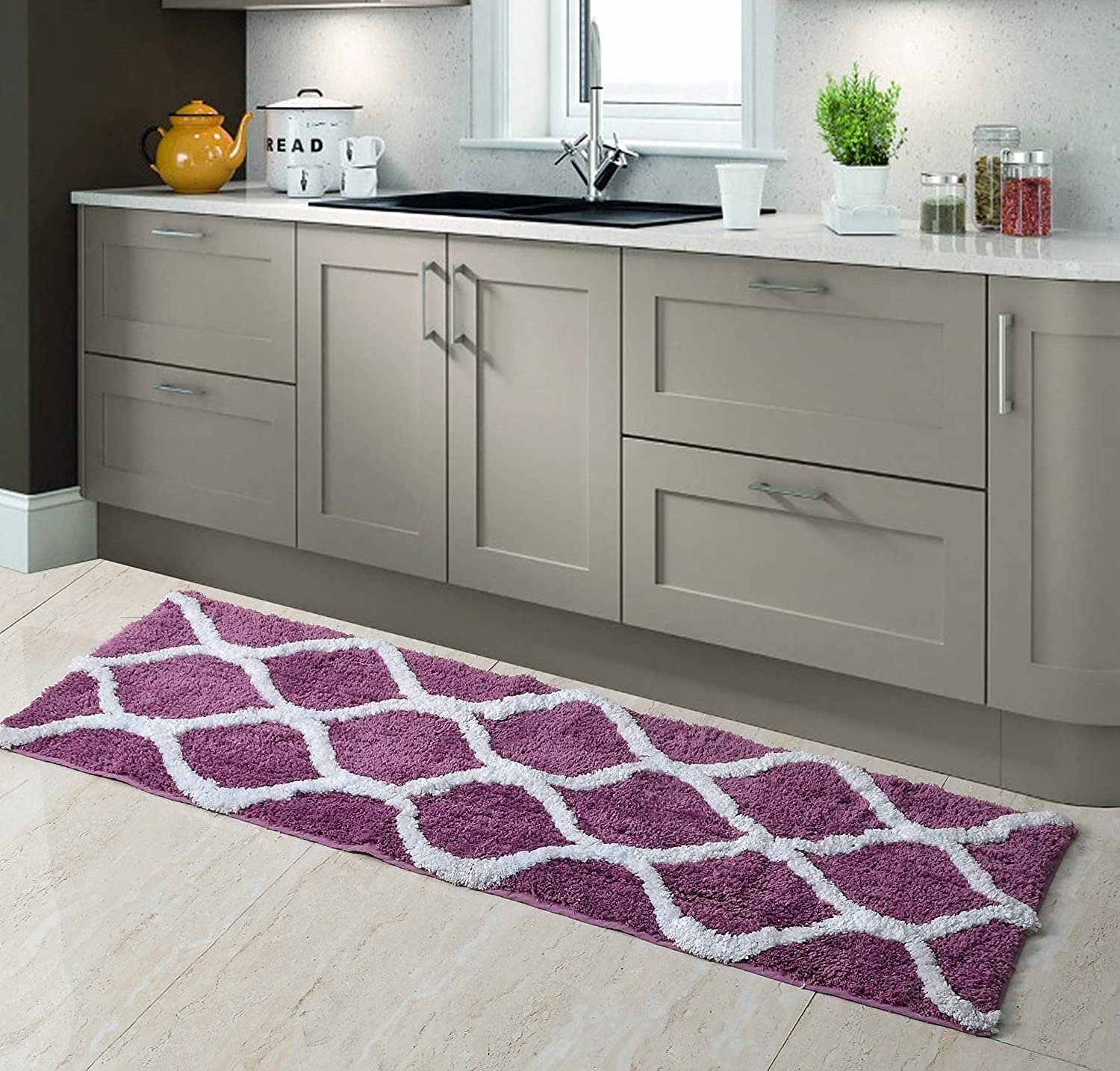 Floor Mats: Glorious Super Soft Microfiber Designer Anti Slip Bathmat
