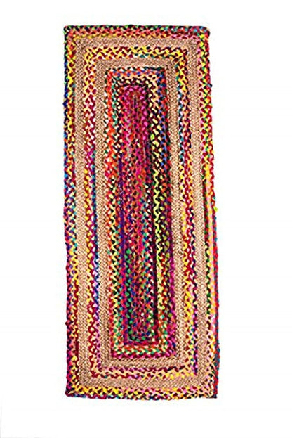 Floor Mats: Jute Braided Natural Carpets Hand Woven & Reversible for Living Room