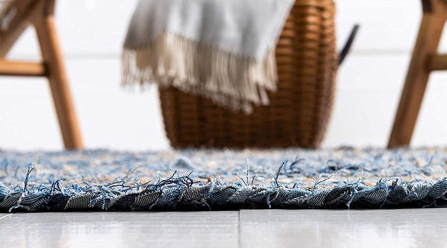 Floor Mats: Jute Braided Natural Carpets Hand Woven & Reversible for Living Room