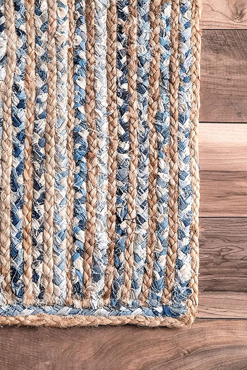 Floor Mats: Jute Braided Natural Carpets Hand Woven & Reversible for Living Room