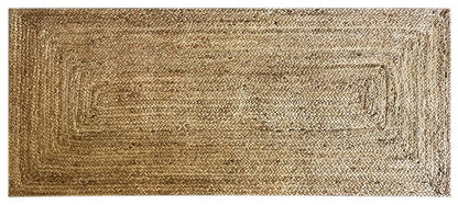 Floor Mats: Jute Round Rug (Beige, 3 Feet, 1 Piece)