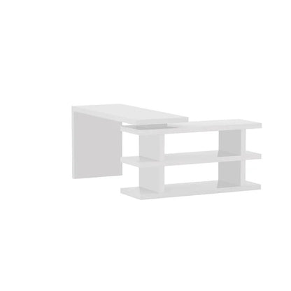 Folding Table: Reversible L-Shape Computer Desk Folding Study Table