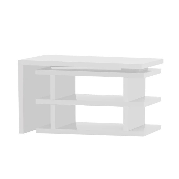 Folding Table: Reversible L-Shape Computer Desk Folding Study Table