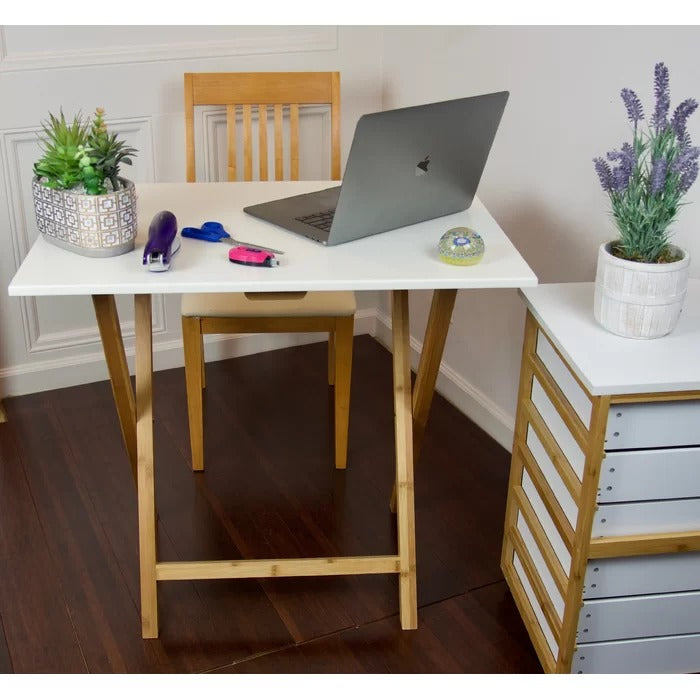 Folding Table: White Computer Desk, Folding Study Table