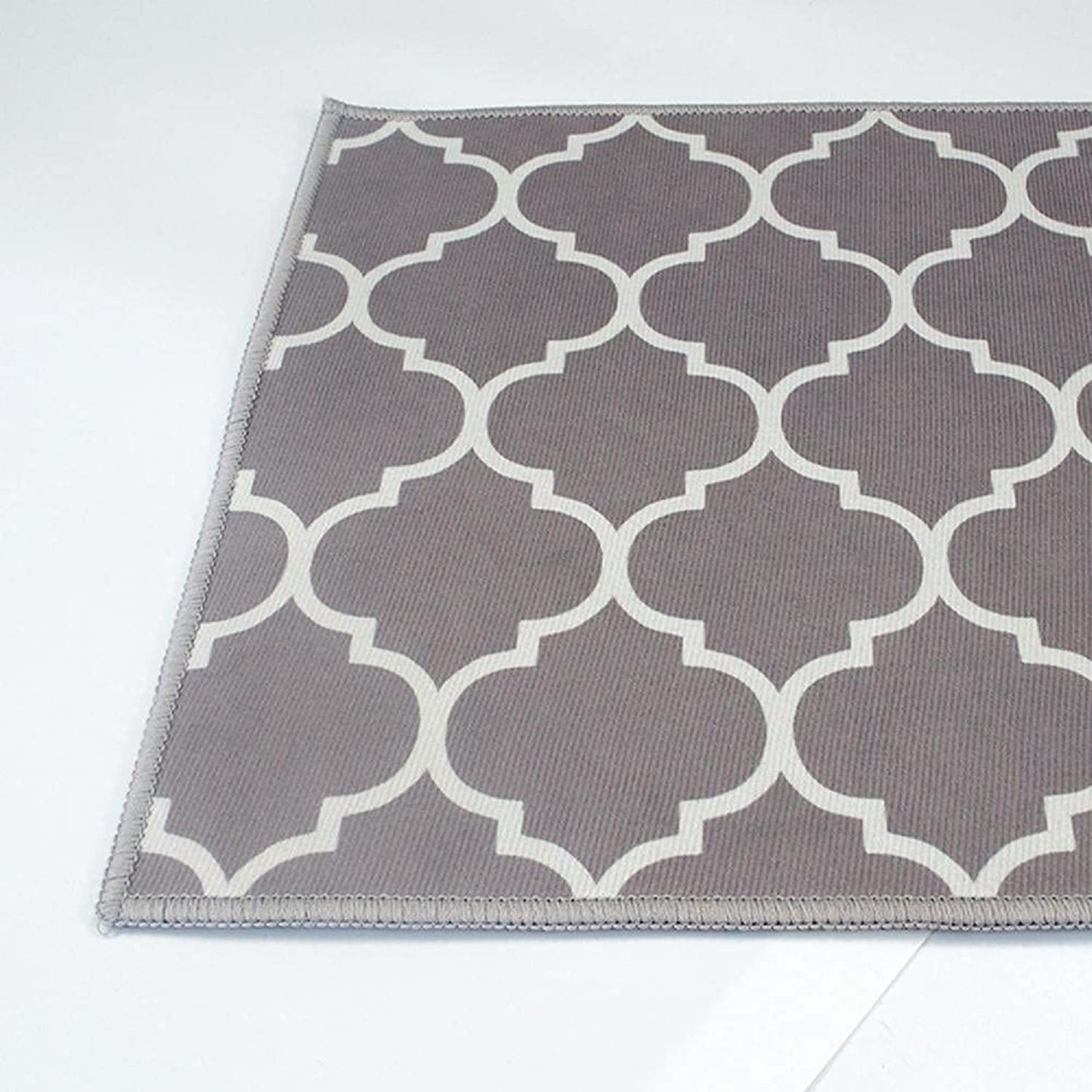 Foor Mats: Anti-Skid Look Soft Washable Multi Purpose Mat & Runner Set (18x54 & 17x26 Inches) Kitchen Combo Mat of 2 Pieces ((Desizn No 04, velvet soft nylon)