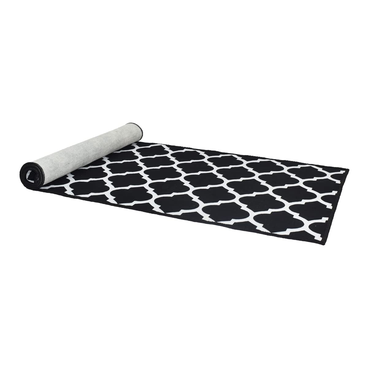 Foor Mats: Anti-Skid Look Soft Washable Multi Purpose Mat & Runner Set (18x54 & 17x26 Inches) Kitchen Combo Mat of 2 Pieces ((Desizn No 04, velvet soft nylon)