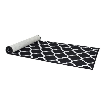 Foor Mats: Anti-Skid Look Soft Washable Multi Purpose Mat & Runner Set (18x54 & 17x26 Inches) Kitchen Combo Mat of 2 Pieces ((Desizn No 04, velvet soft nylon)