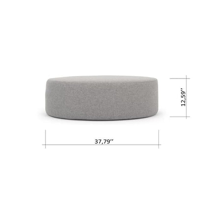Foot Stool: 37.79'' Wide Round Cocktail Ottoman