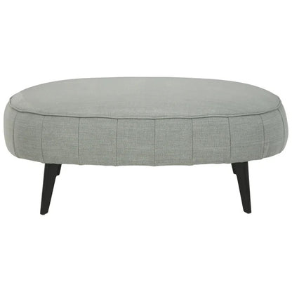 Foot Stool: 41'' Wide Velvet Oval Cocktail Ottoman