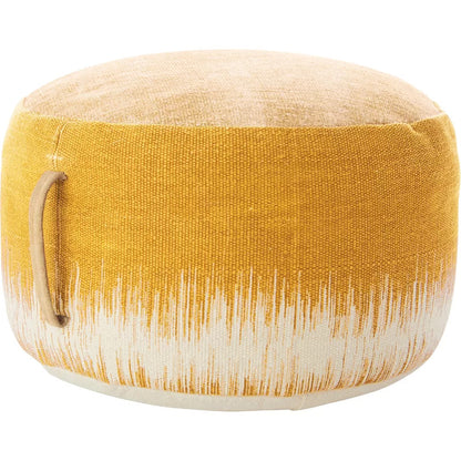 Foot Stool : Round Abstract Pouf Ottoman