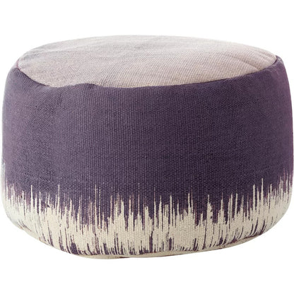 Foot Stool : Round Abstract Pouf Ottoman