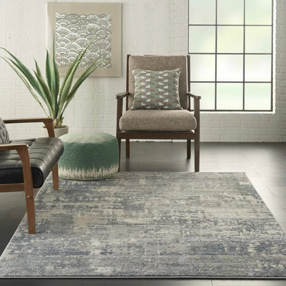 Foot Stool : Round Abstract Pouf Ottoman