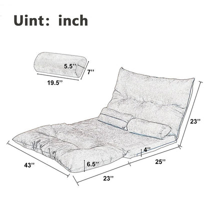 Futon: 43'' Wide Convertible Sofa