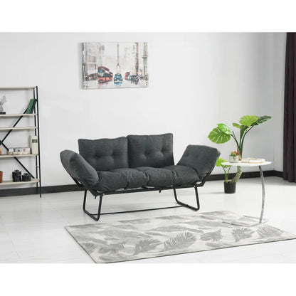 Futon: 66'' Wide  Convertible Sofa