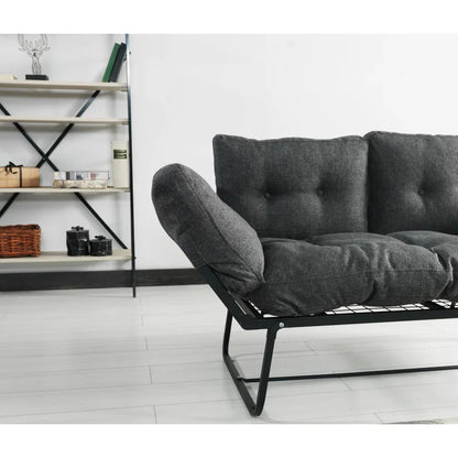 Futon: 66'' Wide  Convertible Sofa