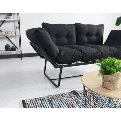 Futon: 66'' Wide  Convertible Sofa