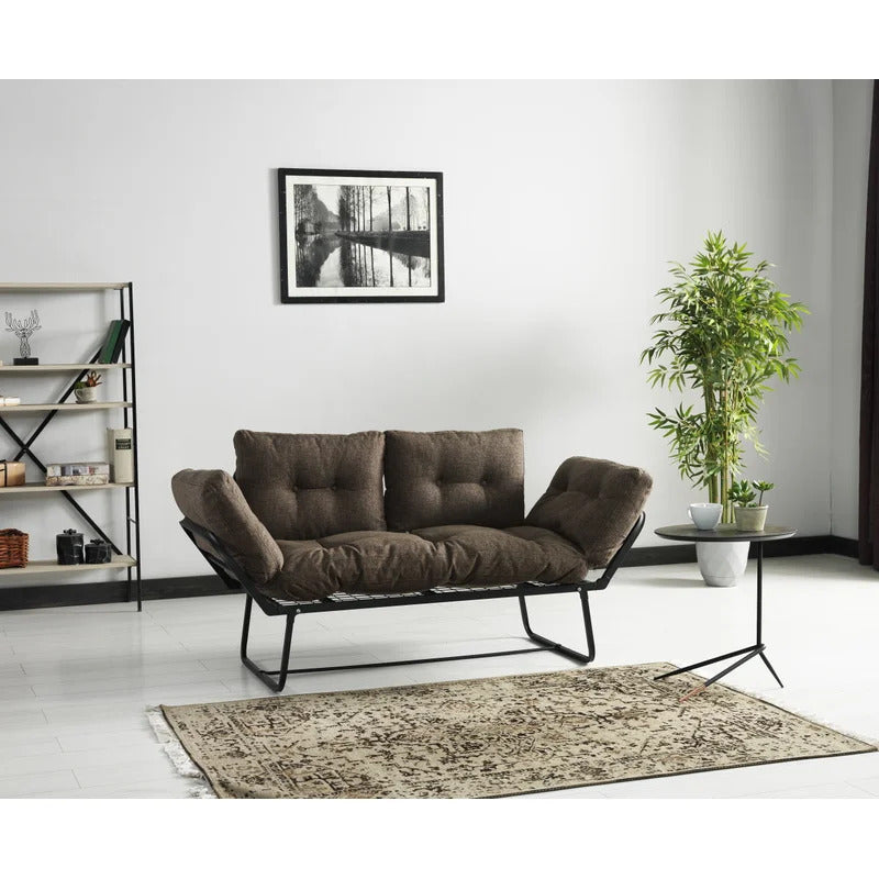 Futon: 66'' Wide  Convertible Sofa