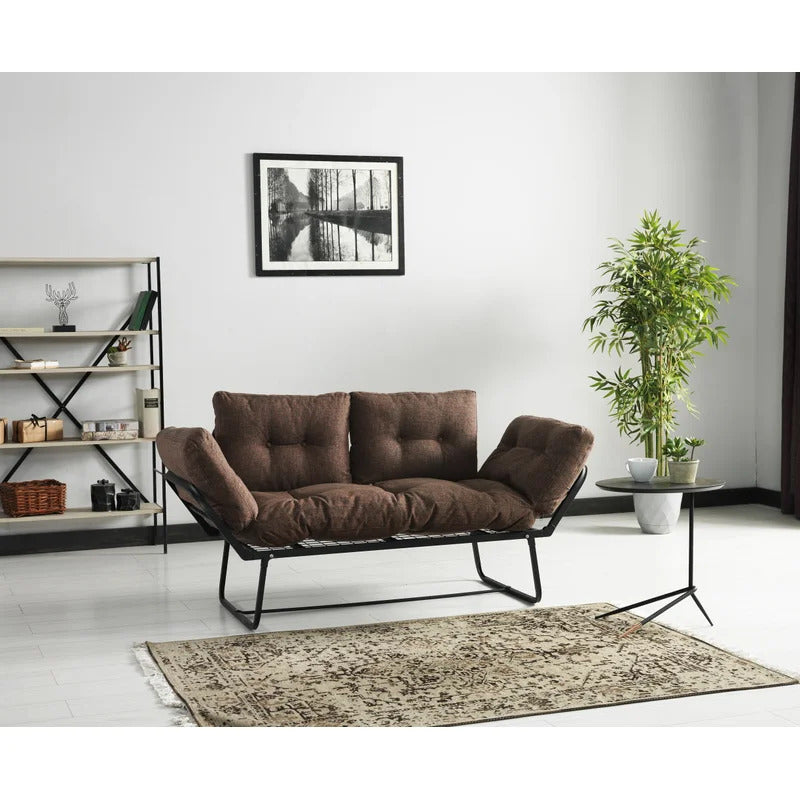 Futon: 66'' Wide  Convertible Sofa