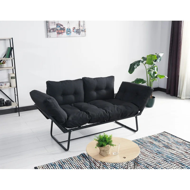 Futon: 66'' Wide  Convertible Sofa