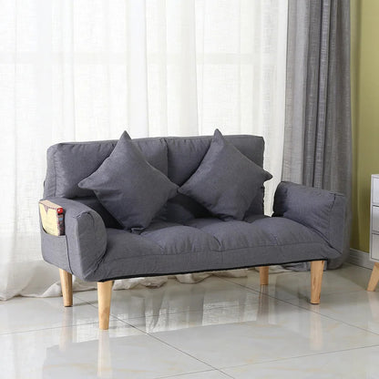 Futon: 68.5'' Wide  Back Sofa