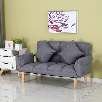 Futon: 68.5'' Wide  Back Sofa