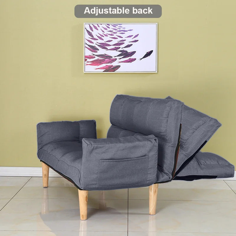 Futon: 68.5'' Wide  Back Sofa
