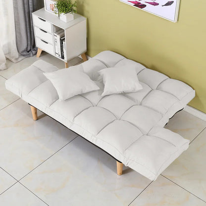 Futon: 68.5'' Wide  Back Sofa