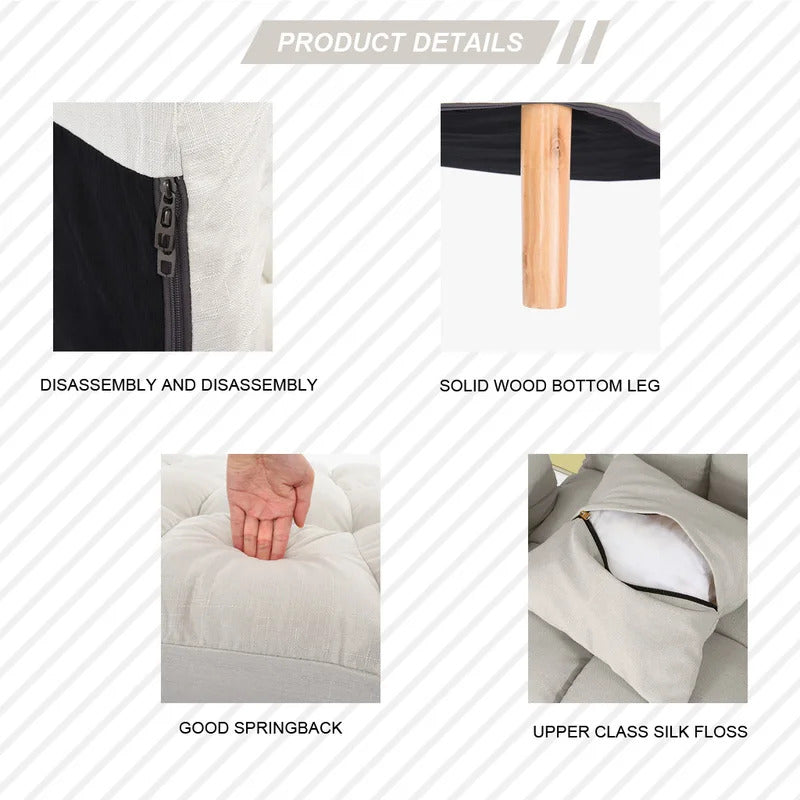 Futon: 68.5'' Wide  Back Sofa