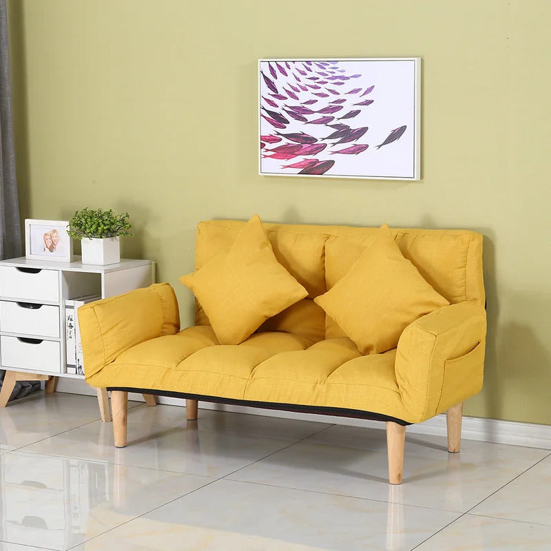 Futon: 68.5'' Wide  Back Sofa