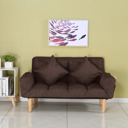 Futon: 68.5'' Wide  Back Sofa
