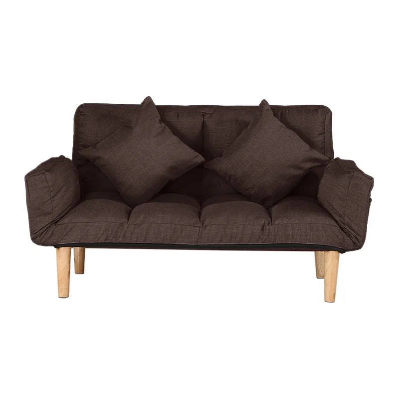 Futon: 68.5'' Wide  Back Sofa