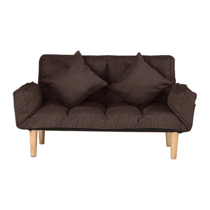 Futon: 68.5'' Wide  Back Sofa