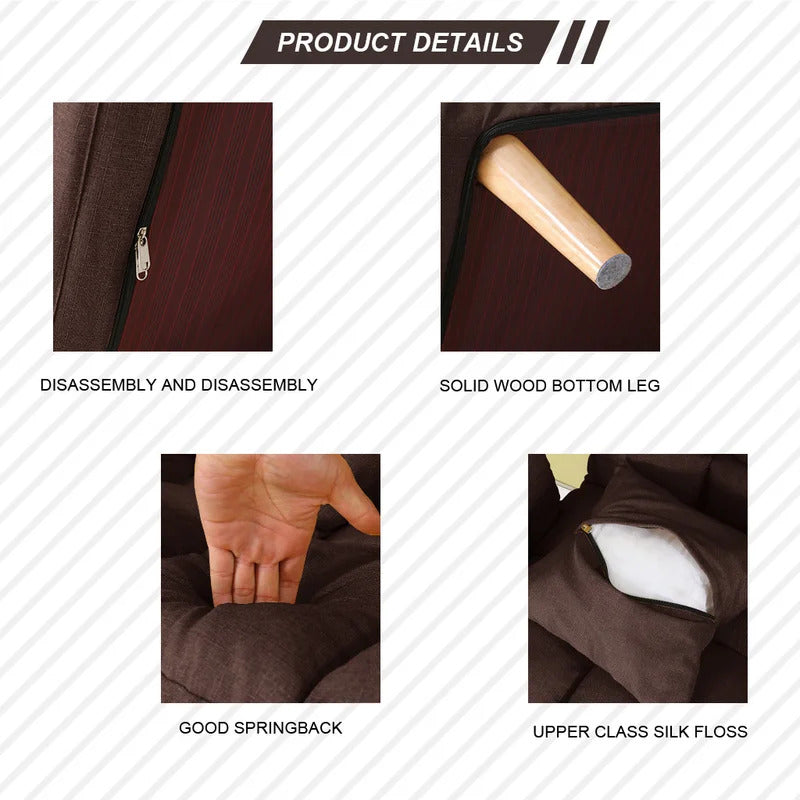 Futon: 68.5'' Wide  Back Sofa