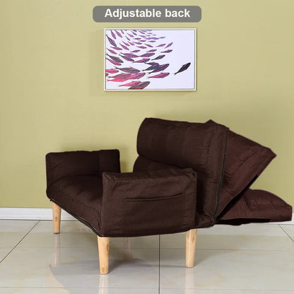 Futon: 68.5'' Wide  Back Sofa