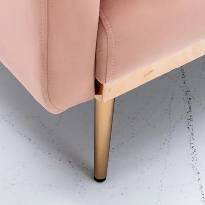 Futon: 68.5'' Wide Velvet Convertible Sofa