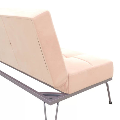 Futon: 69'' Wide Velvet  Convertible Sofa