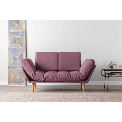 Futon: 72" Wide Back Convertible Sofa